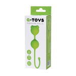Вагинальные шарики A-Toys by TOYFA Meeko, силикон, зеленый, 16,4 см, Ø 2,7 см