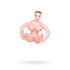 Кукла надувная Dolls-X by TOYFA Liliana с реалистичной головой, блондинка, с двумя отверстиями