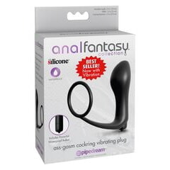 Ass-Gasm Cockring Vibrating Plug Анальная пробка с вибрацией с эрекционным кольцом