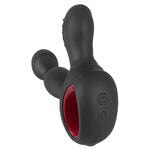 Вибромассажер простаты с нагревом и ротацией Silicone Prostate Plug