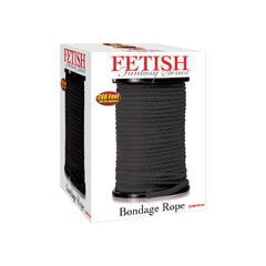 Веревка для фиксации в катушке Fetish Fantasy Series Bondage Rope 200 Feet - Black