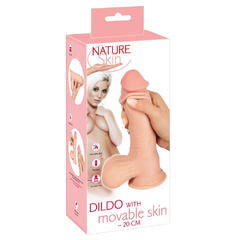 Фаллоимитатор с подвижной кожей Nature Skin 20 см