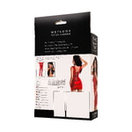 Платье Glossy Bessie из материала Wetlook, красный, XL